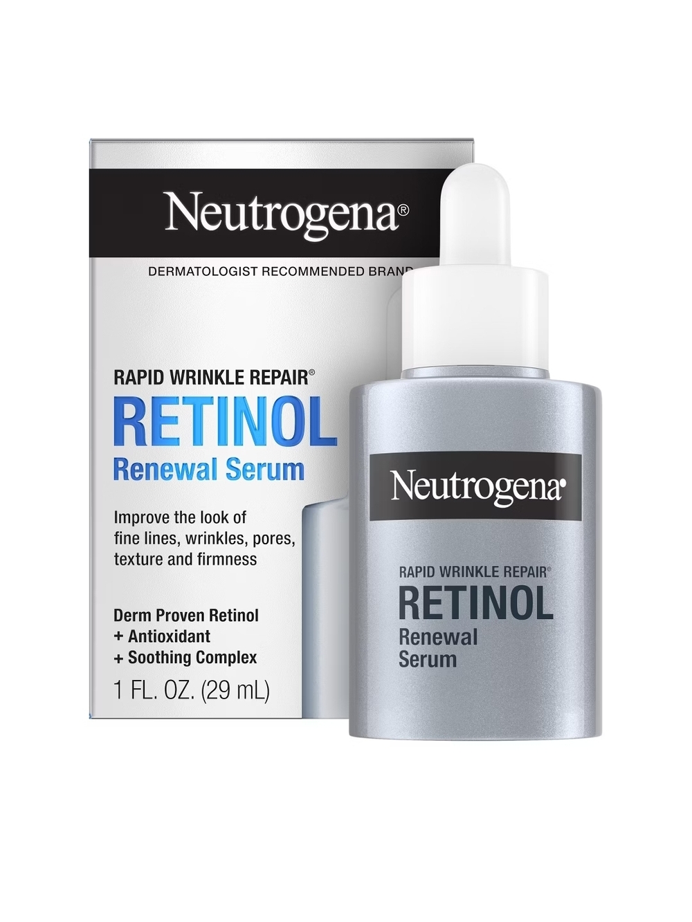Neutrogena Retinol Renewal Serum - Silver and White